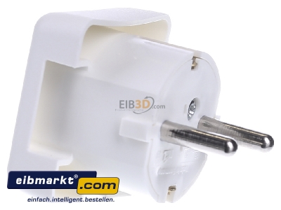 View on the right Bachmann 911.270 Schuko plug white
