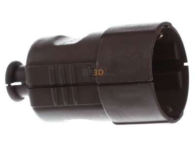 View on the left Bachmann 912.470 Schuko coupler plastic brown 
