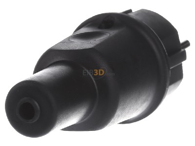 Back view Bachmann 913.173 Solid rubber plug black, 
