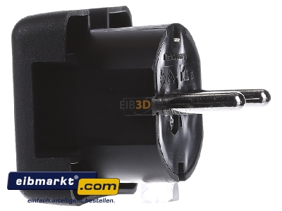 View on the left Bachmann 911.170 Schuko plug black
