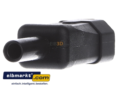 Ansicht hinten Bachmann 915.171 Kaltger�testecker sw Kunststoff 
