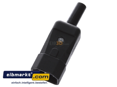 Ansicht oben vorne Bachmann 915.171 Kaltger�testecker sw Kunststoff 
