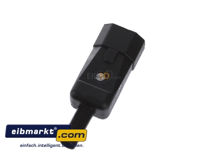 Ansicht oben hinten Bachmann 915.171 Kaltger�testecker sw Kunststoff 