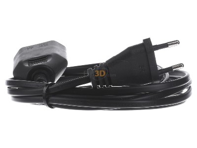 Front view Bachmann 233.185 Power cord/extension cord 2x0,75mm 3m 
