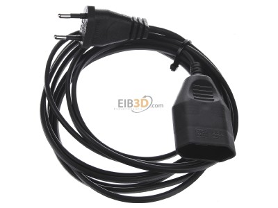 Top rear view Bachmann 233.185 Power cord/extension cord 2x0,75mm 3m 
