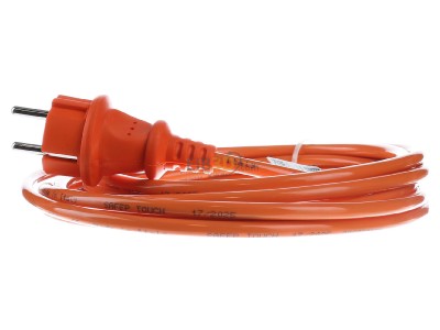 Frontansicht Bachmann 328.876 Schuko-Zuleitung 5m,orange 
