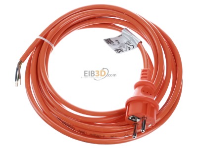 Ansicht oben links Bachmann 328.876 Schuko-Zuleitung 5m,orange 