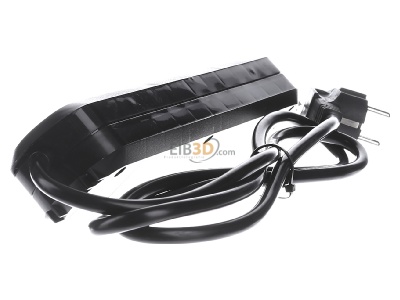 View on the right Bachmann 381.121K Socket outlet strip black 
