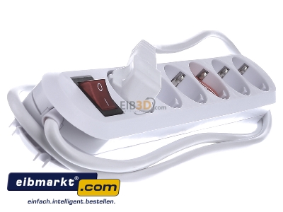 View on the left Bachmann 381.250K Socket outlet strip white
