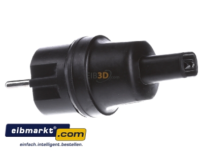 View on the right Bachmann 740.002 Schuko plug black 
