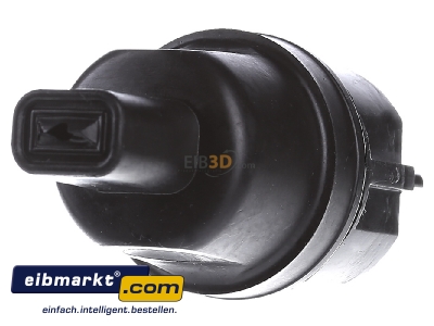 Back view Bachmann 740.002 Schuko plug black 
