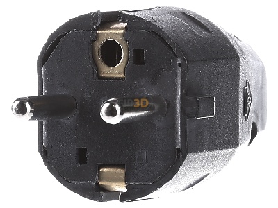 Front view Bachmann 910.100 Plug Black 
