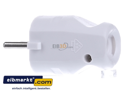 View on the right Bachmann 910.200 Schuko plug white
