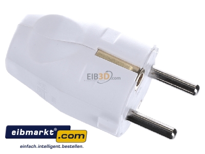 View top left Bachmann 910.200 Schuko plug white
