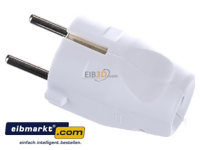 View top right Bachmann 910.200 Schuko plug white
