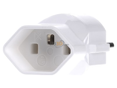 Front view Bachmann 921.012 Travel adaptor single white 921012
