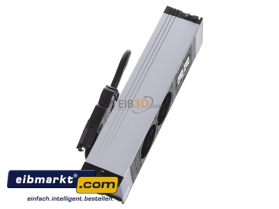 Ansicht oben links Bachmann 333.1008 Steckdosenleiste 2f. CONI 2xSchuko 2xCAT5 