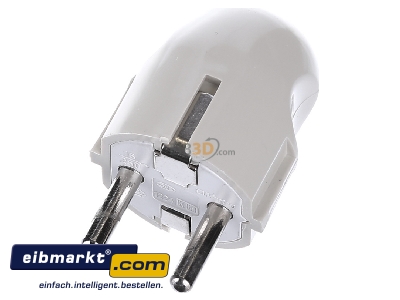 View up front Merten 122427 Schuko plug white
