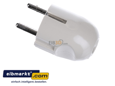 Ansicht oben rechts Merten 122427 SCHUKO-Stecker ws 16A AC 250V 