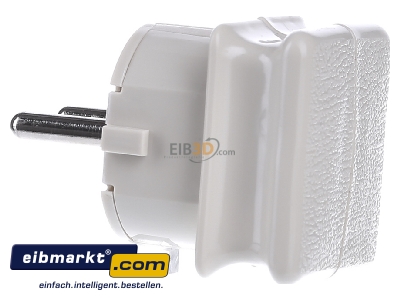 View on the right Merten 120927 Schuko plug white
