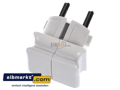 Top rear view Merten 120927 Schuko plug white
