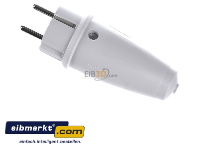 Ansicht oben rechts Merten 125463 PVC-SCHUKO-Stecker gr 16A AC 250V 