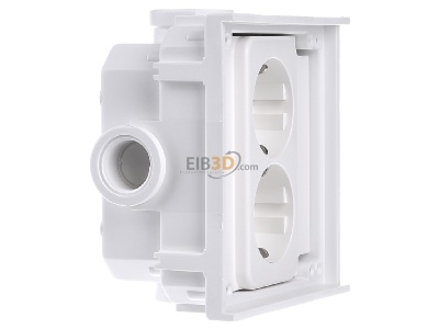 View on the left ABL 1632602 Socket outlet protective contact white 

