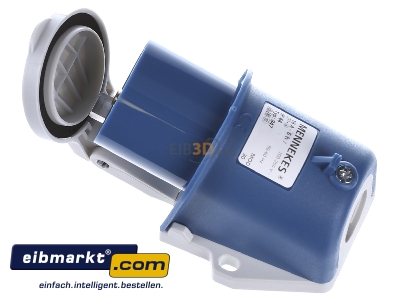 View top right Mennekes 847 Mounted CEE-plug 16A 3p 6h - 
