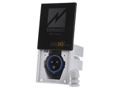 Front view Mennekes 8008 Mounted CEE-plug 16A 3p 6h 
