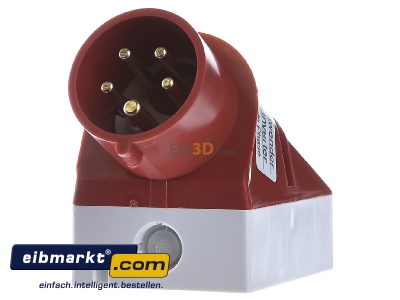 Front view Mennekes 2511 Mounted CEE-plug 16A 5p 6h 
