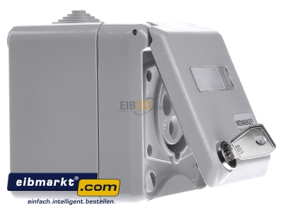 Ansicht links Mennekes 4162 Wanddose Cepex 16A,3p,6h,230V,IP44 