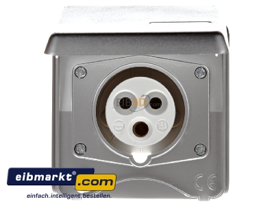 Front view Architectural socket CEE 16A-socket 6h 4278 Mennekes 4278
