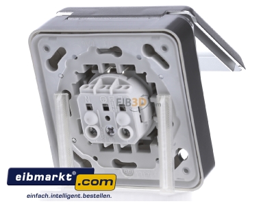 Back view Mennekes 4984 Architectural socket CEE 16A-socket 6h 
