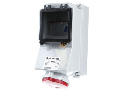 Frontansicht Mennekes 7313 Wanddose 32A,5p,6h,400V,IP44 