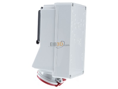 Ansicht rechts Mennekes 7313 Wanddose 32A,5p,6h,400V,IP44 