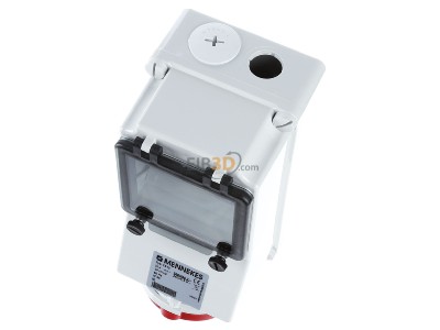 Ansicht oben vorne Mennekes 7313 Wanddose 32A,5p,6h,400V,IP44 