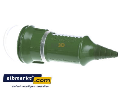 View on the right Mennekes 10846 Schuko coupler plastic green
