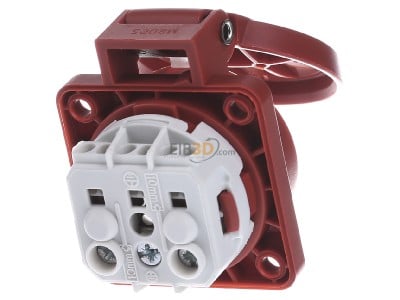 Back view Mennekes 11033 Equipment mounted socket outlet with 
