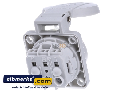 Back view Mennekes 11030 Equipment mounted socket outlet (SCHUKO)
