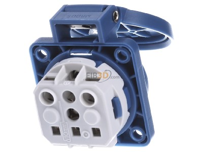 Back view Mennekes 11111 Equipment mounted socket outlet (SCHUKO) 
