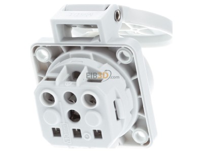 Back view Mennekes 11060 Equipment mounted socket outlet with 
