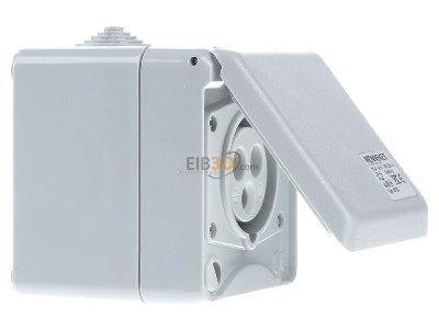 Ansicht links Mennekes 4102 Wanddose Cepex 16A,3p,6h,230V,IP44 