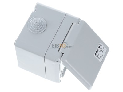 Ansicht oben links Mennekes 4102 Wanddose Cepex 16A,3p,6h,230V,IP44 