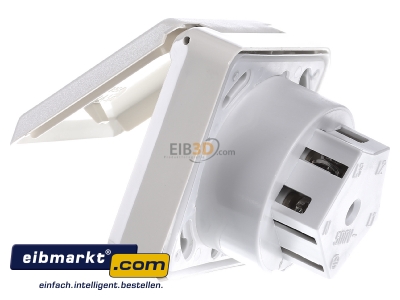 View on the right Mennekes 4120 Architectural socket CEE 32A-socket 6h 
