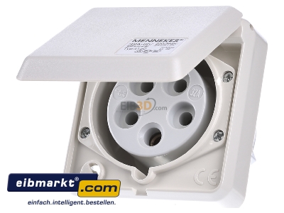 Frontansicht Mennekes 4130 UP-Dose Cepex 32A,5p,6h,400V,IP44 