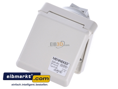 Ansicht oben vorne Mennekes 4130 UP-Dose Cepex 32A,5p,6h,400V,IP44 