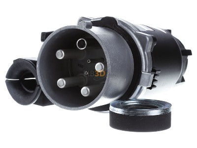 Frontansicht Mennekes 75206 Stecker 200A,5p,6h,400V,IP67 