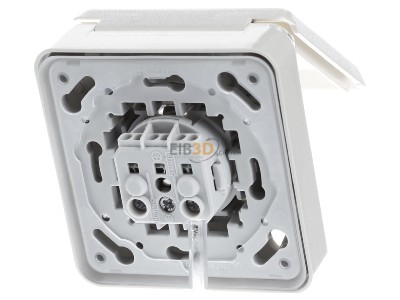 Back view Mennekes 4971 Architectural socket earthed socket 0h 
