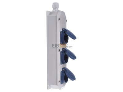 View on the left Mennekes 96700 CEE-Socket combination wall mount IP44 
