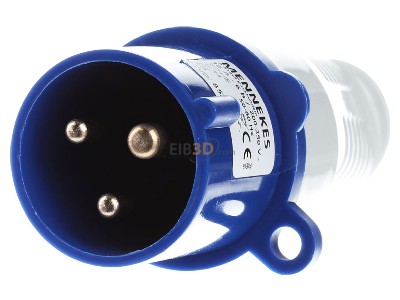 Frontansicht Mennekes 852 Stecker 16A,3p,6h,230V,IP44 